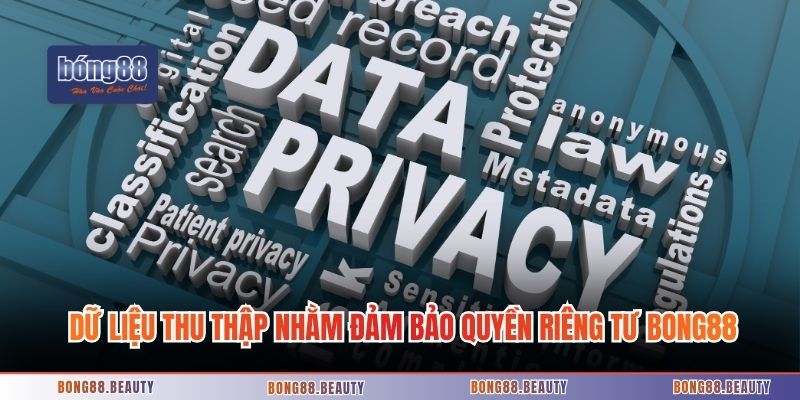 Dữ liệu thu thập nhằm đảm bảo quyền riêng tư Bong88