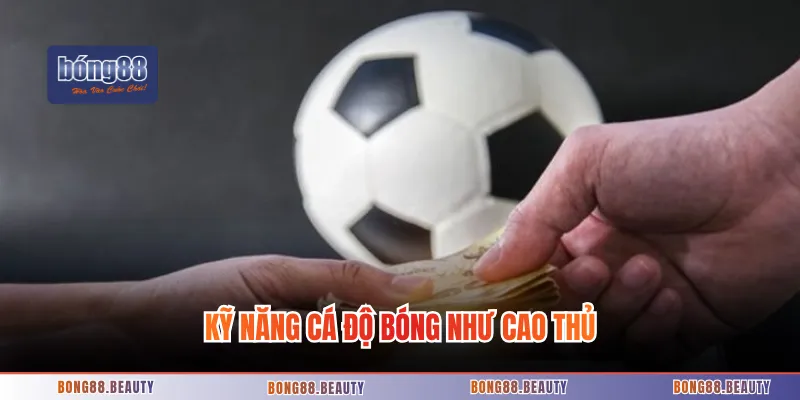 Kỹ năng cá độ bóng như cao thủ