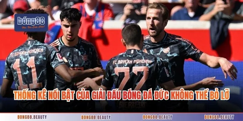 Thống kê nổi bật của giải đấu bóng đá Đức không thể bỏ lỡ