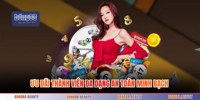 Ưu đãi thành viên đa dạng an toàn minh bạch
